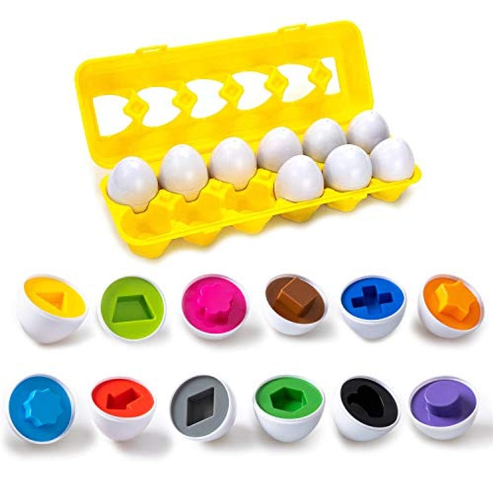 Cor & Formas Combinando Ovo Toy - Shape Sorting & Color Re