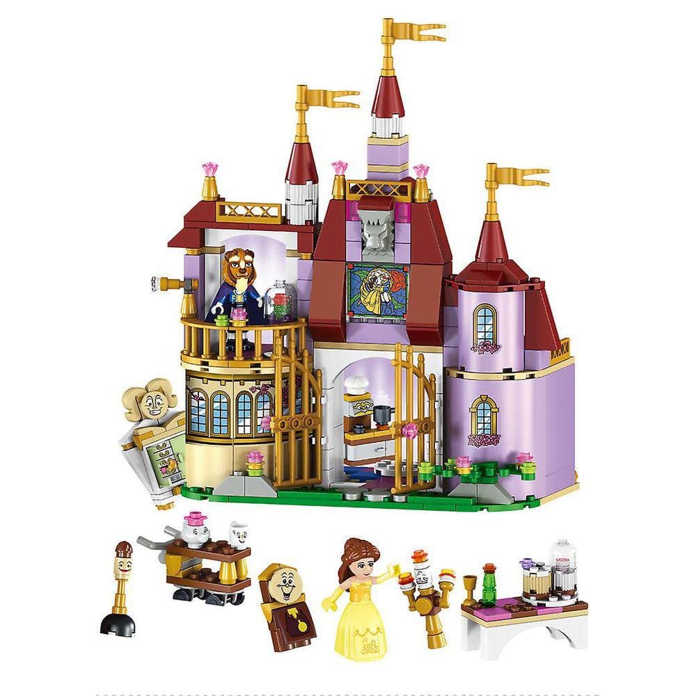 Brinquedos de bloco de construção montados princesa Bell Magic Castle Chi