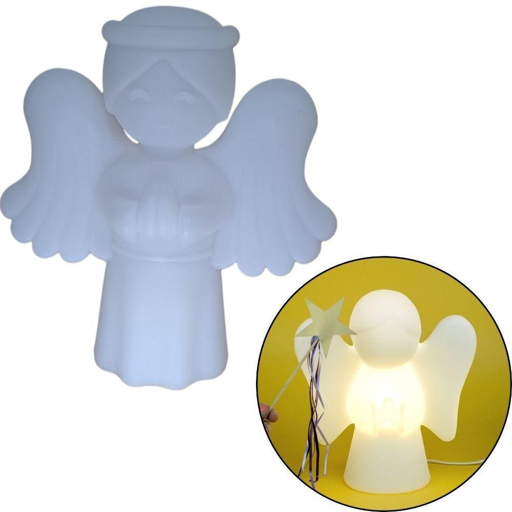 Luminária de mesa Anjinho da Guarda Branco