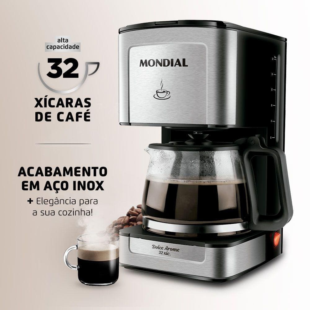 Cafeteira Elétrica Mondial C-44-32X-SI