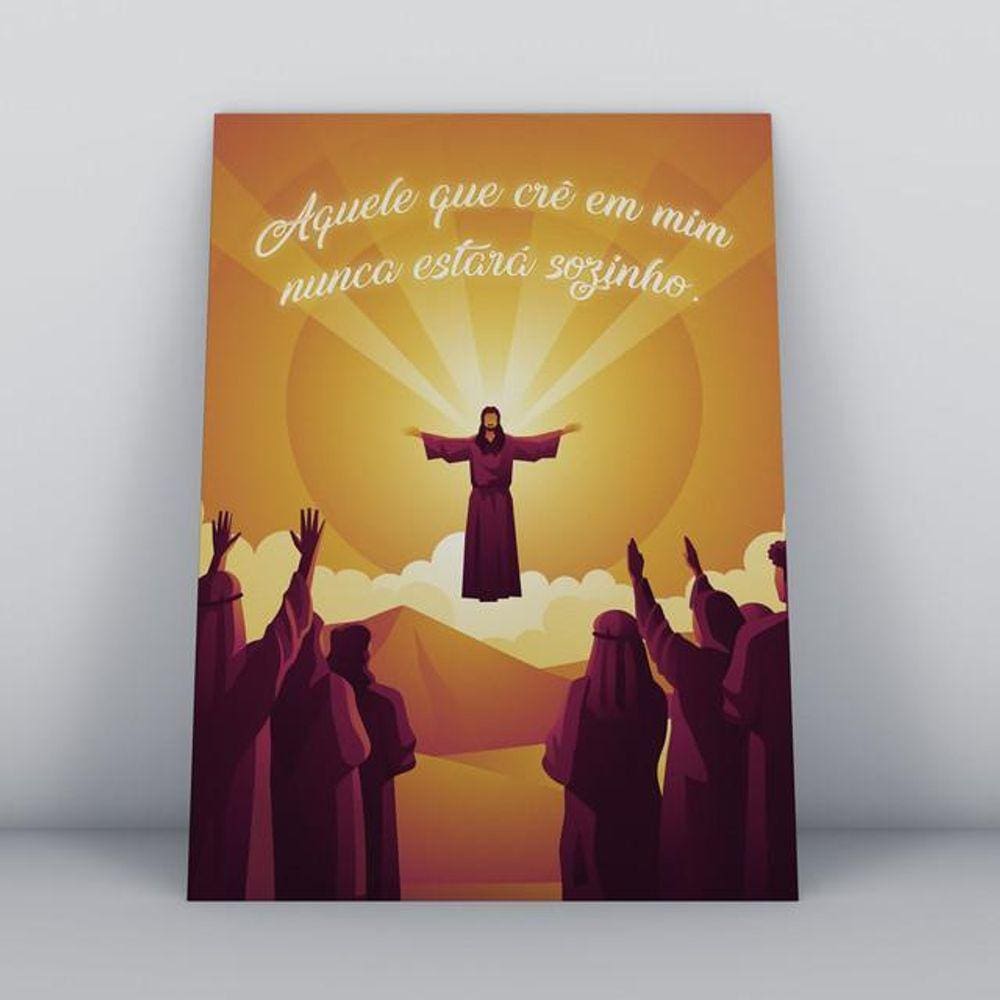 Quadros TAC religião Cristã 014 - 20x30cm - Colorido - MDF