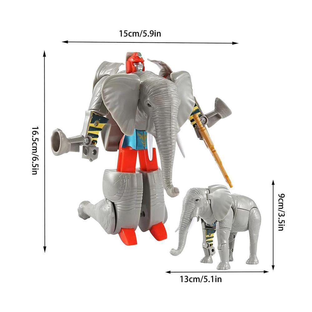 Deformação Brinquedo Crianças Simulação Animal Elefante Branco Modelo Cheetah