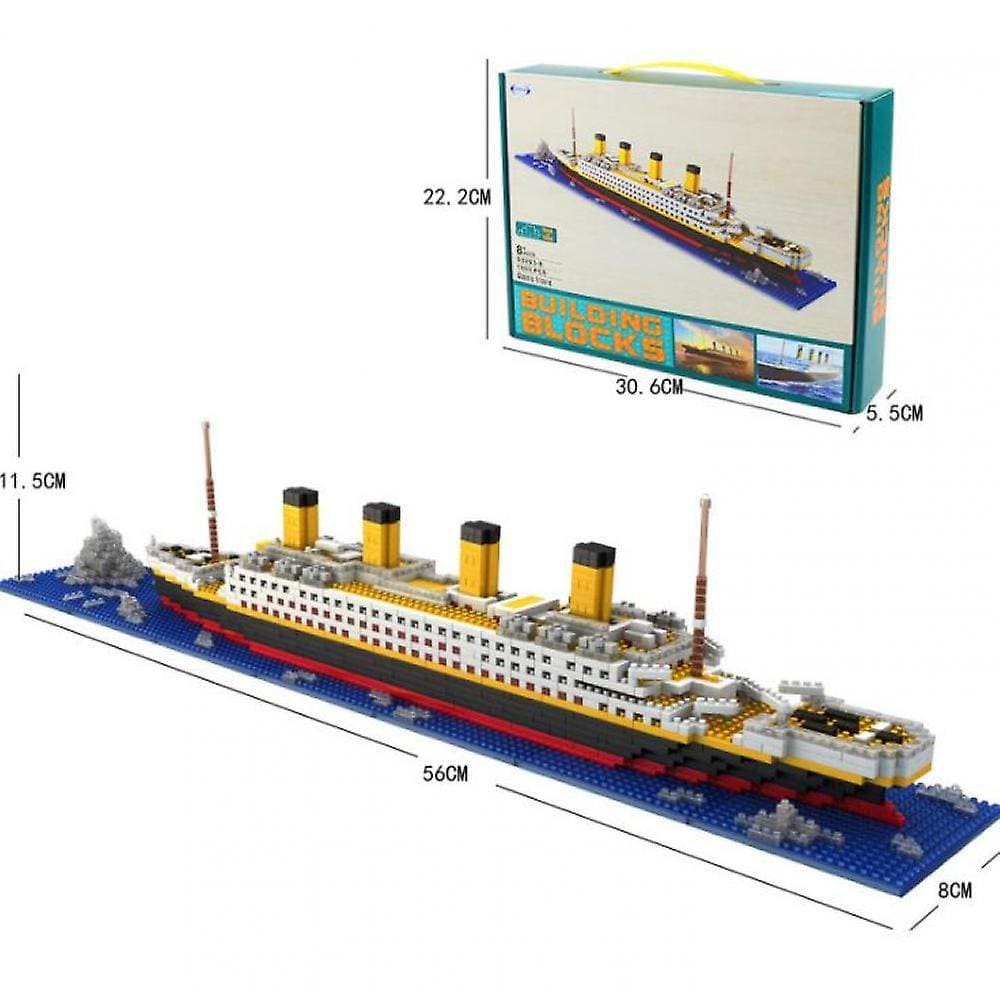 Adultos Crianças Titanic Modelo Building Block Set 1860pcs Puzzle Gift