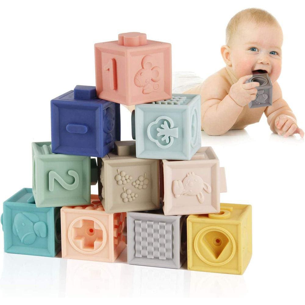 Baby Blocks Soft Building Bloqueia Dentes de Brinquedos de Bebê Brinquedos Brinquedo Ed