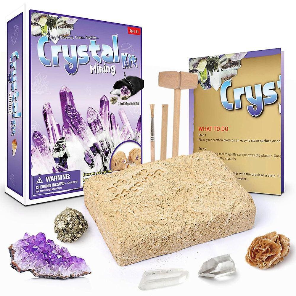 Kit de mineração de cristal Arqueologia Biologia Cavando e Escavação de Kits de Ciência infantil