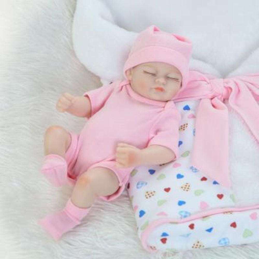 Mini Palm Baby Doll Docka Simulering Gullig Twin Baby Creative Child Gift