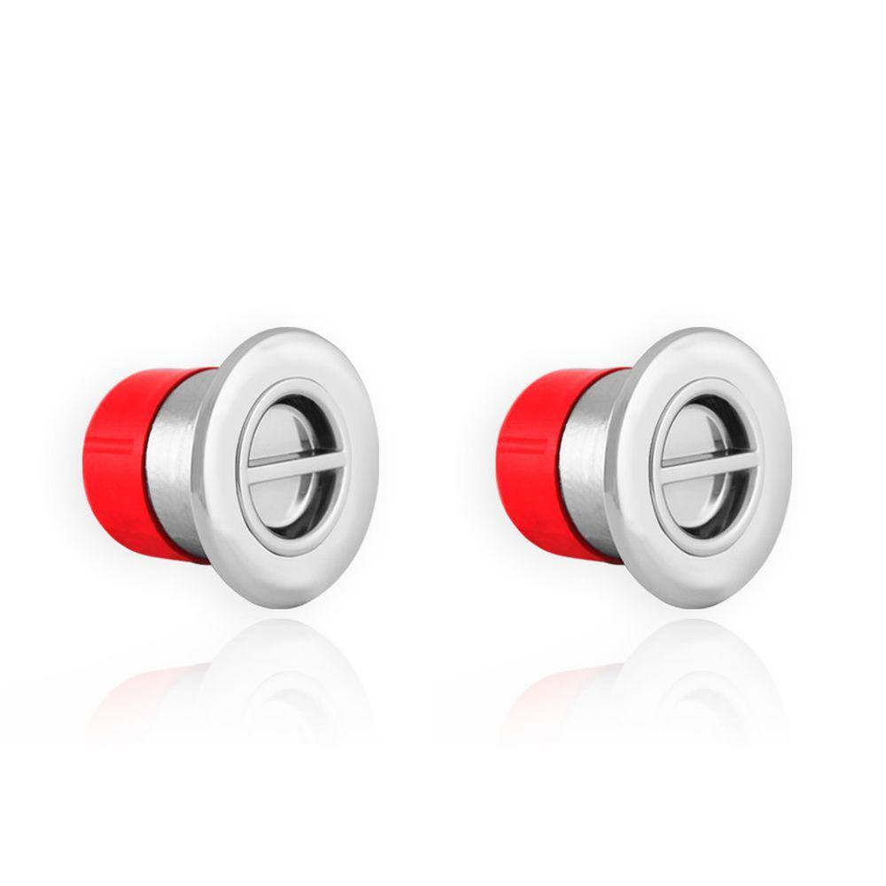 Dois Dispositivo De Aspiração Inox Encaixe Cano 60mm Mont Serrat