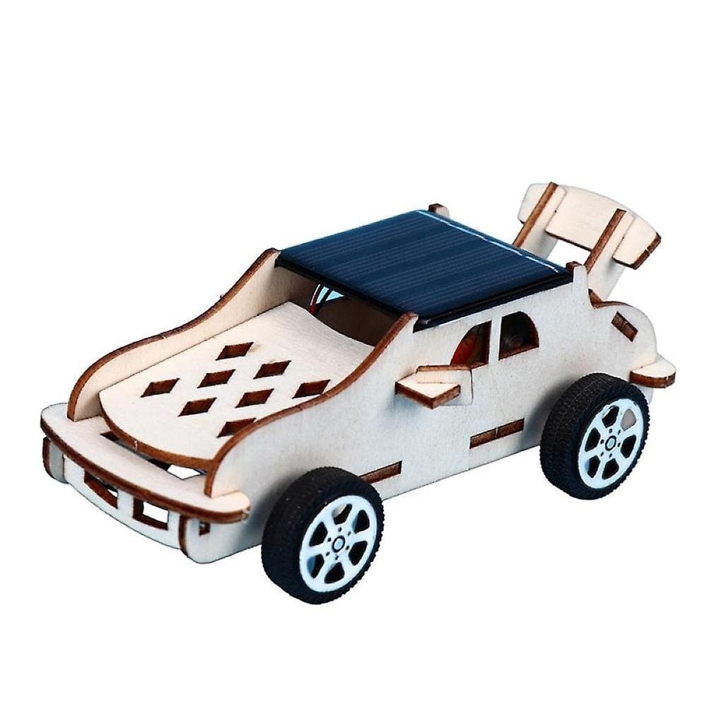Kids Creative Diy Assembly Solar Power Car Modelo de Experimento de Ciência Artesanal