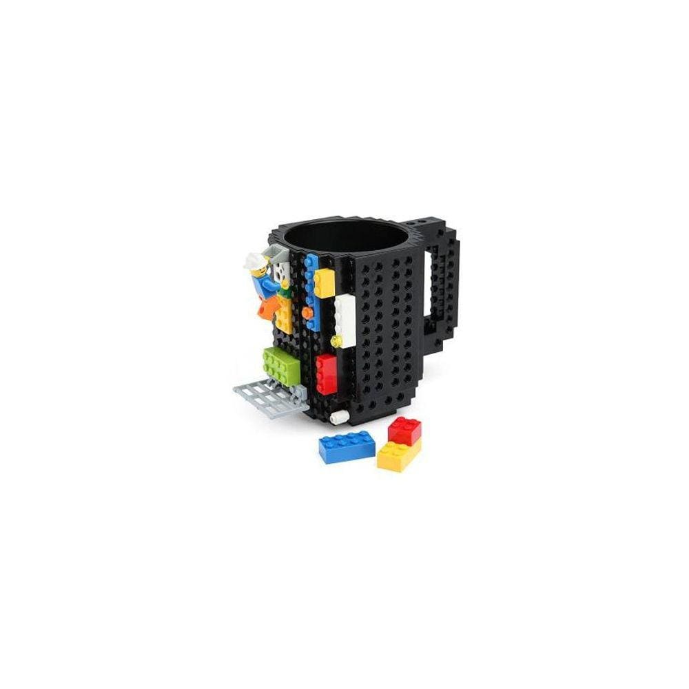 Caneca de Lego com Design de Bloco de Construção Vermelho