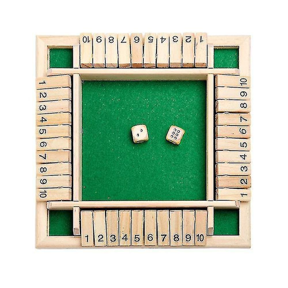Jogos de tabuleiro jogo de flop de quatro lados brinquedos de jogo digital jogo de tabuleiro pai-filho para família verde