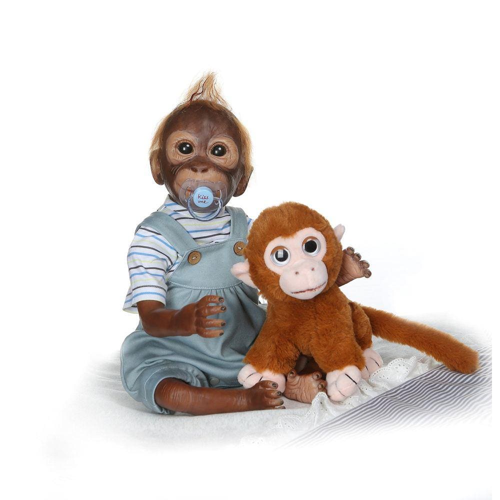 Brinquedos Baby Monkey Dolls Barn de 52 cm Nyfödd Doll Girl Gift