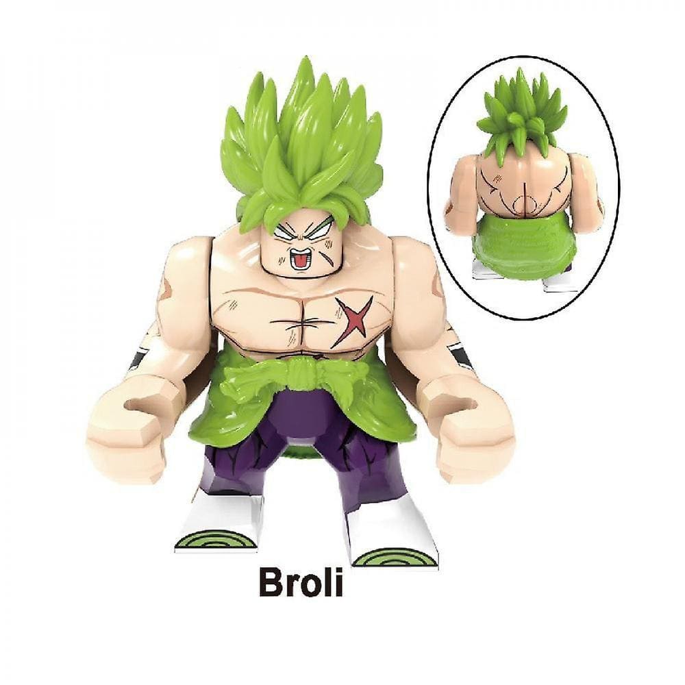 4pcs Dragon Ball Broli Broli Boys Assembled Building Blocks Minifigure Children`s Toys