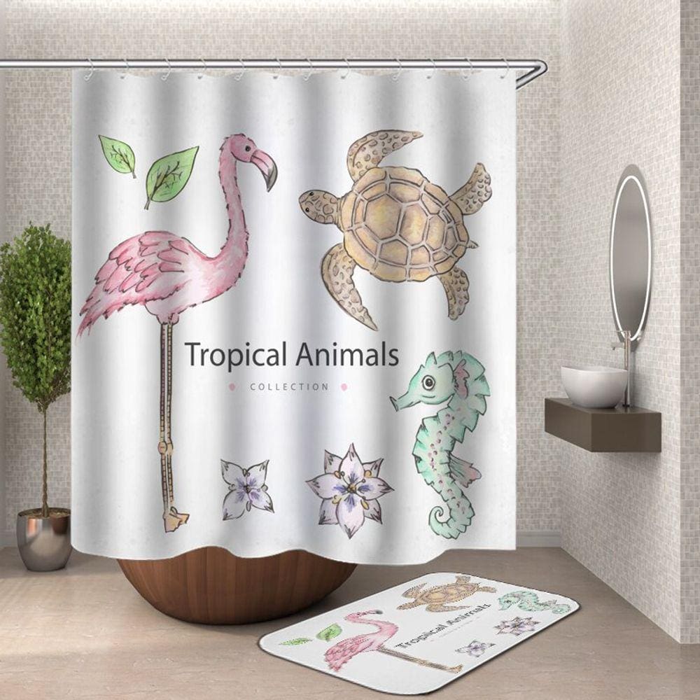 Miracille tartaruga marinha impermeável polvo Home chuveiro cortina