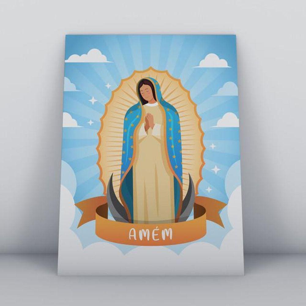 Quadros TAC Religião Cristã 025 - 20x30cm - MDF - Colorido