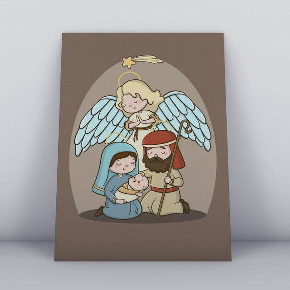 Quadros TAC Religião Cristã 020 - 20x30cm - MDF Colorido