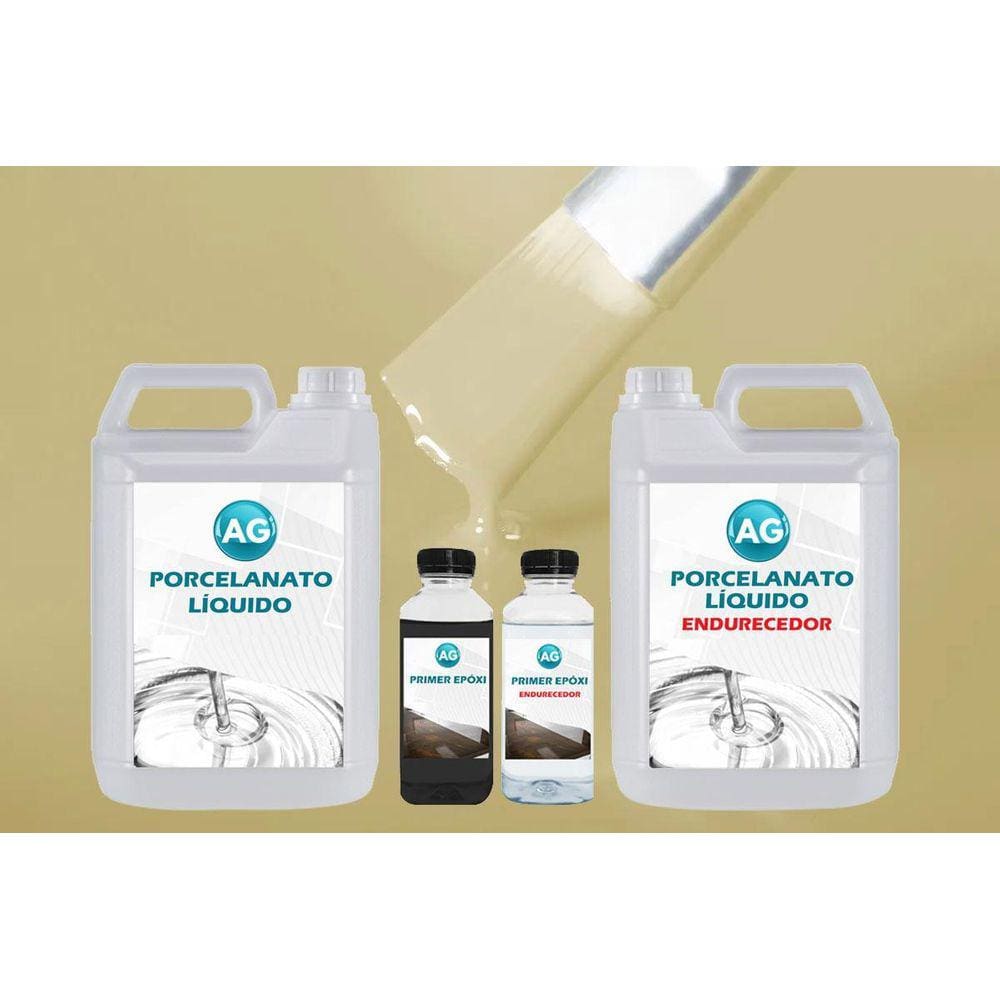 Kit Porcelanato Líquido + Primer - Superfície Preparada