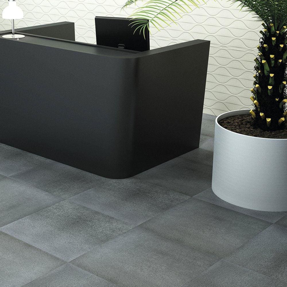 Piso Vínilico em Placa Pietra Bruciato Placa 61cm x 61cm x 3mm Casa Grassi - caixa com 3,72 Unidade - Bruciato