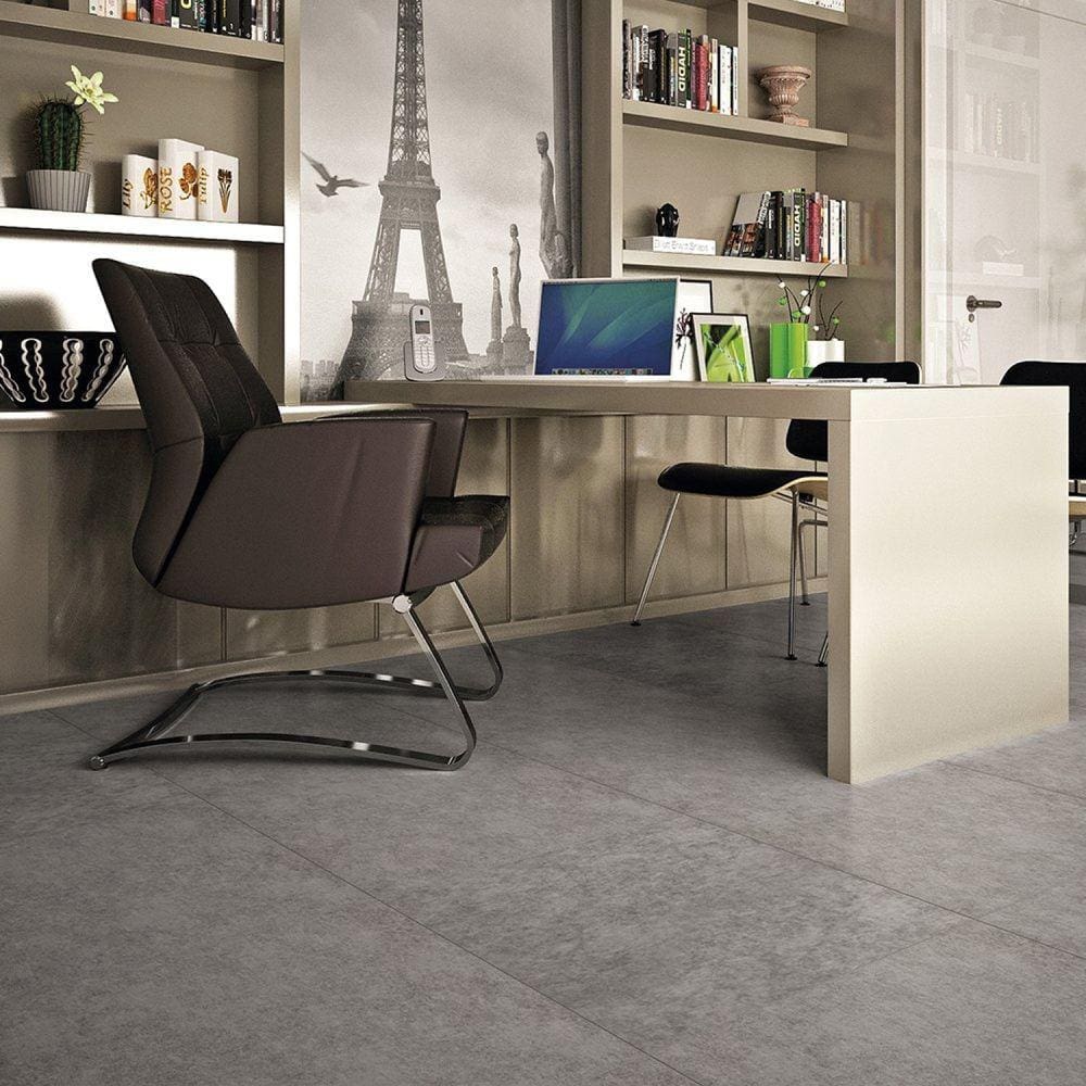 Piso Vínilico em Placa Pietra Note Placa 61cm x 61cm x 3mm Casa Grassi - caixa com 3 Unidade - Notte