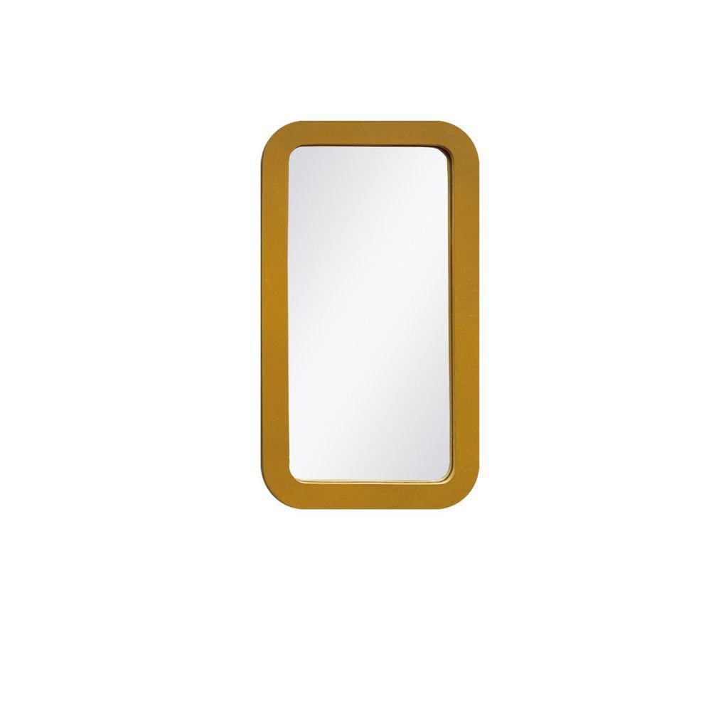 Espelho Emoldurado Polí 45x25cm Retangular Freijó