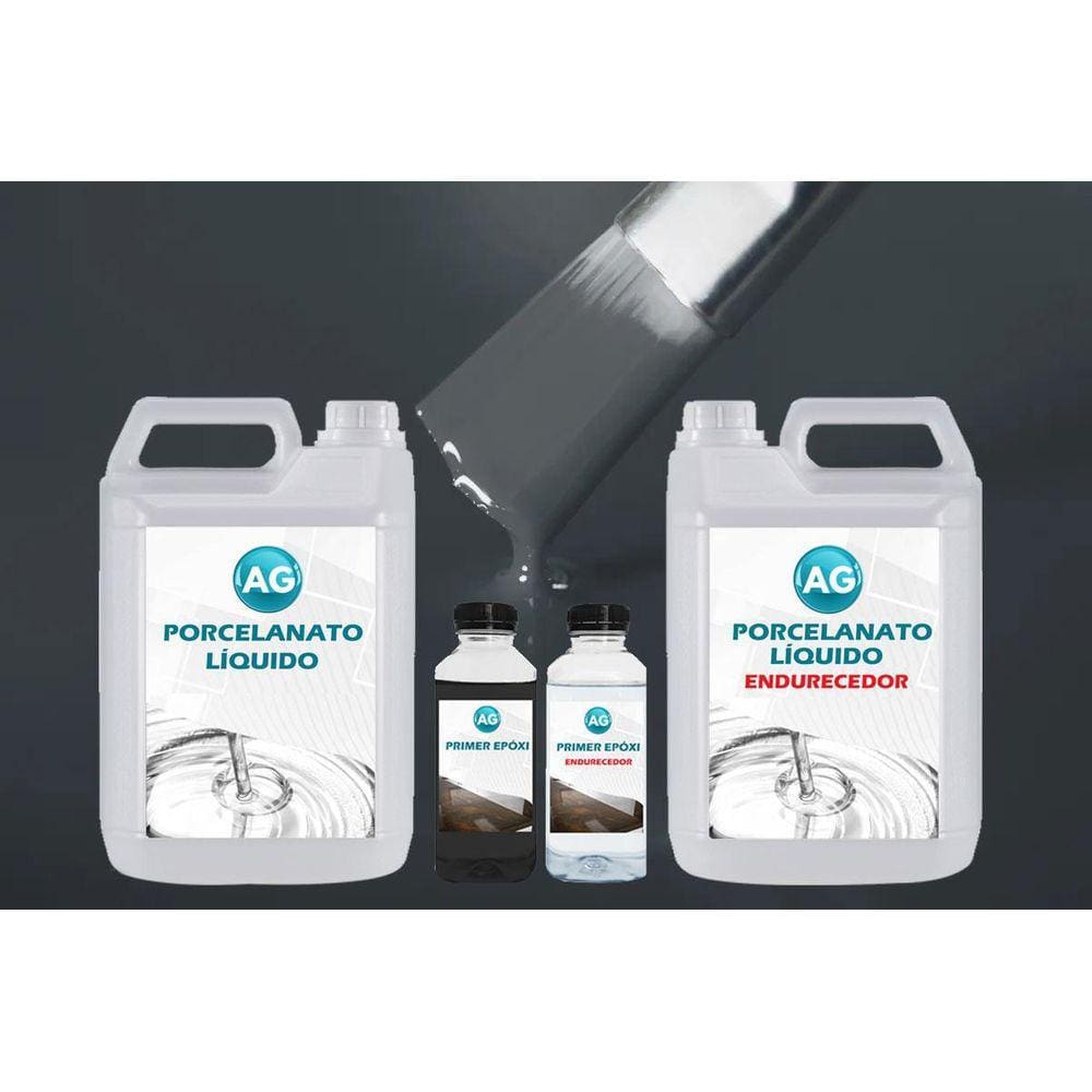 Kit Porcelanato Líquido + Primer - Concreto, Madeira e Mais