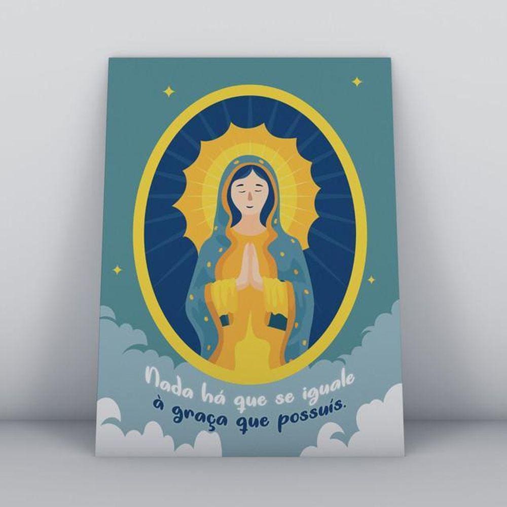 Quadros TAC religião Cristã 027 - 20x30cm - MDF - Colorido