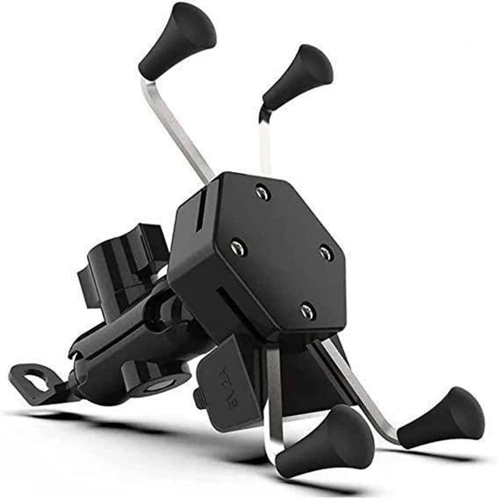 Suporte Celular Para Moto Com Carregador Universal Usb Bivol