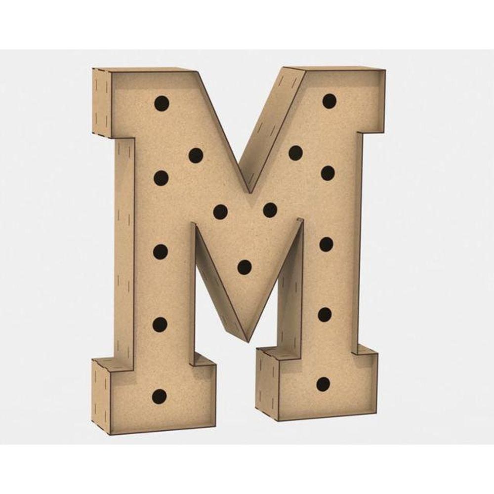 Letra Caixa Grande Mdf 80Cm De Altura Decoração