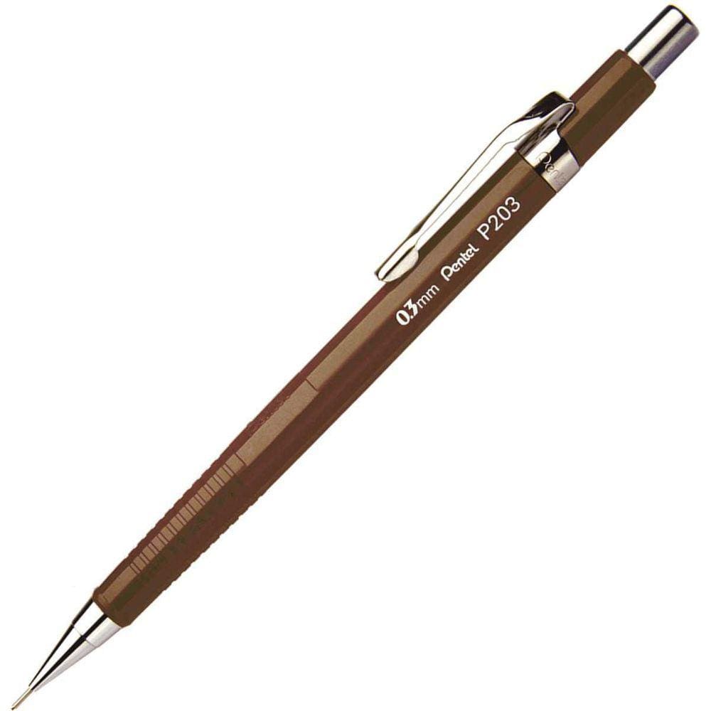 Lapiseira 0.3Mm Pentel Marrom