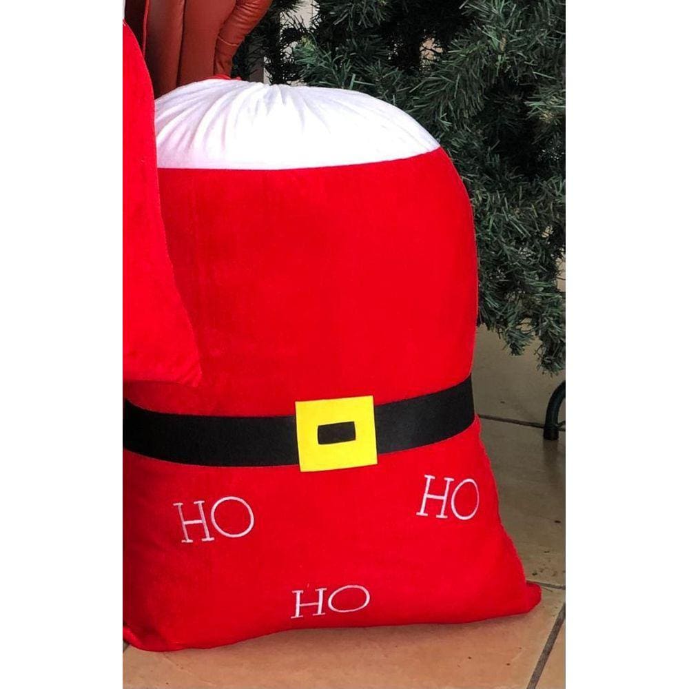 Saco de Papai Noel Vermelho Natalino 90x30cm