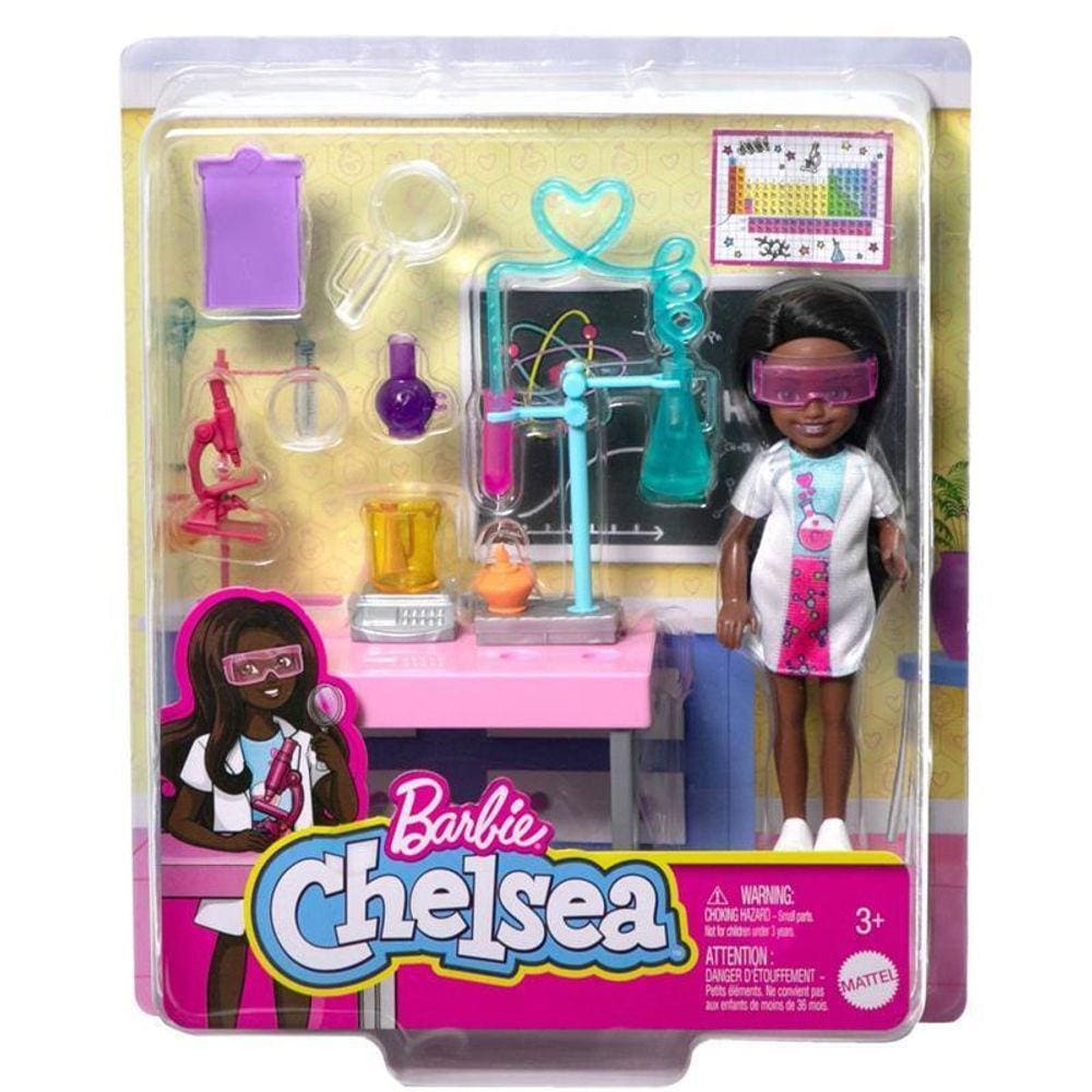 Barbie Chelsea Conjunto Laboratório Hjy36