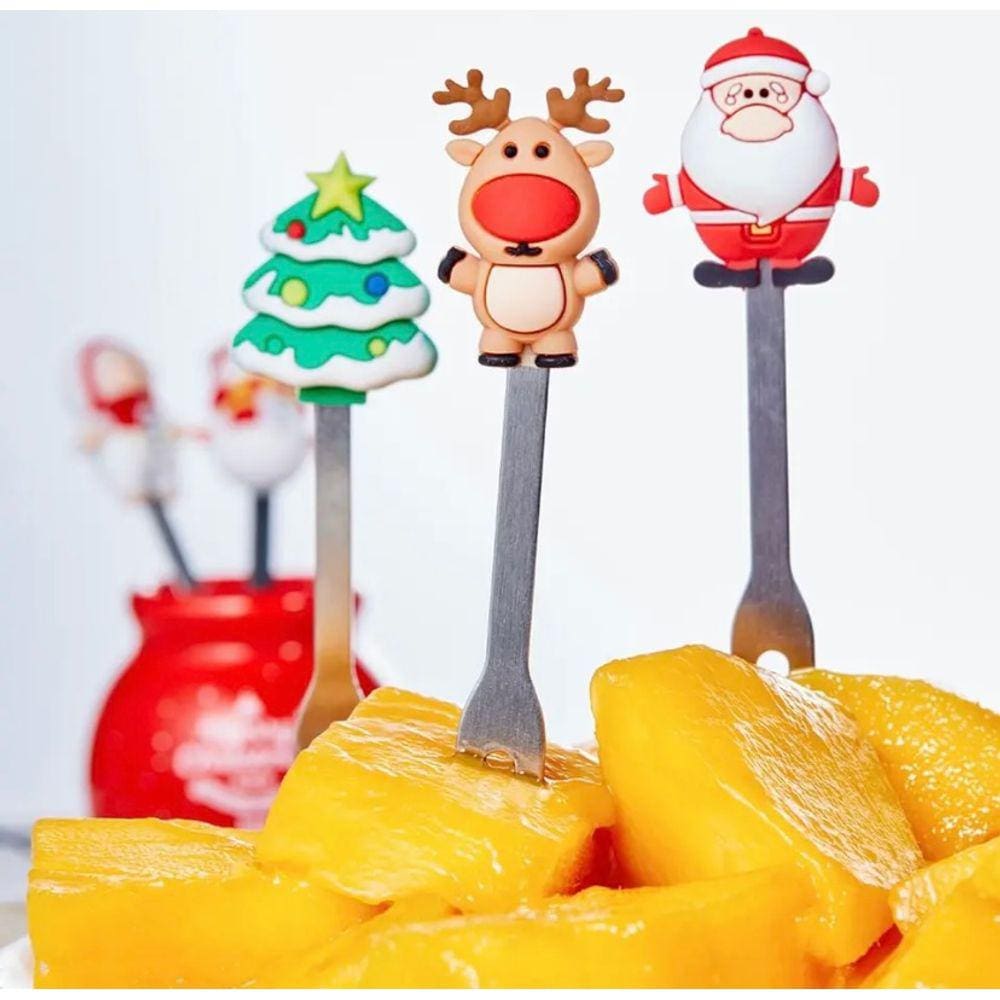 Espetos Garfos De Sobremesa Decoração Mesa Ceia De Natal