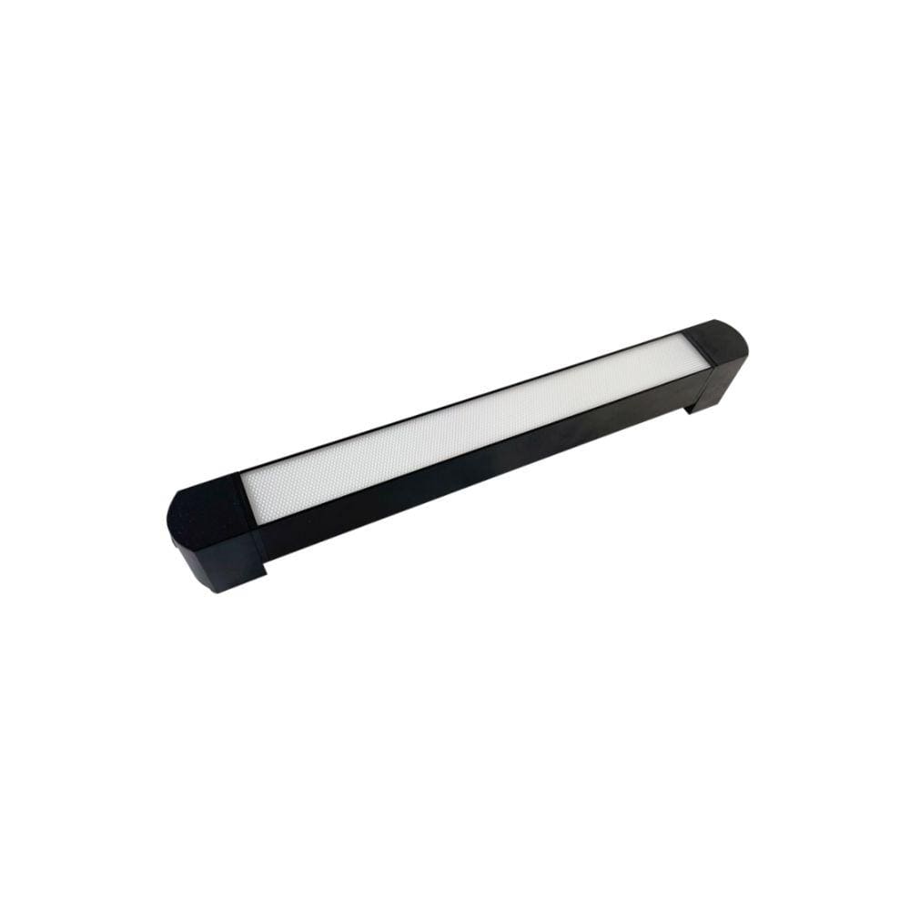 Luminária Led Difusa Preto P/Trilho 15W 4000K Bivolt 47cm