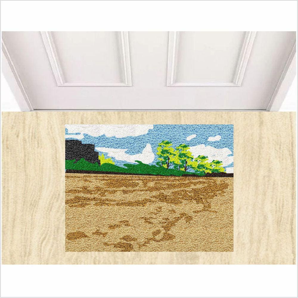 Tapete Paisagem Praia, Medida De Porta E Para Decoração.
