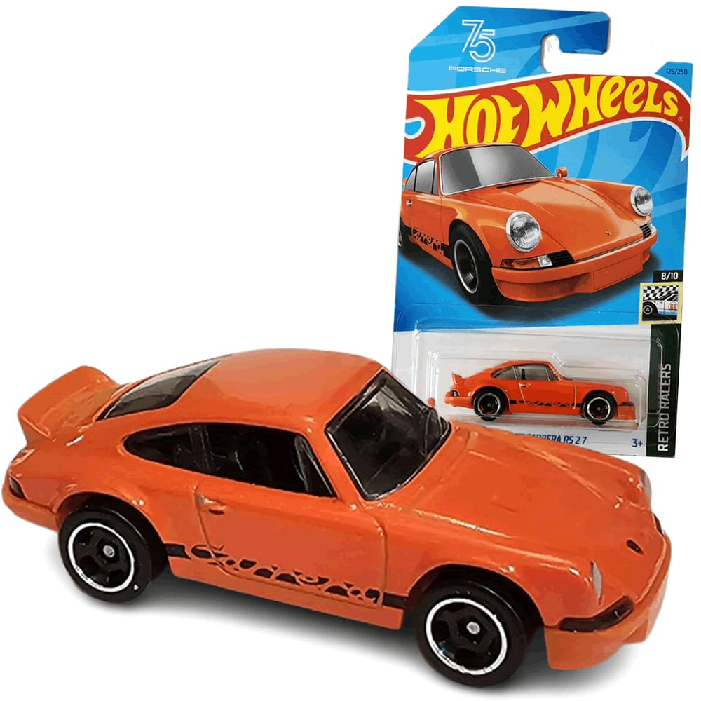 Carrinho Hot Wheels Porsche 911 Carrera RS 2.7 Laranja