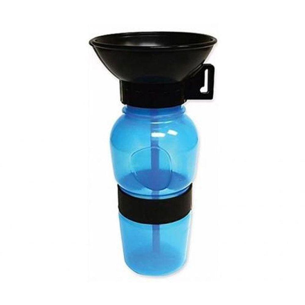 Garrafa Bebedouro D`Água Portátil Para Cães E Pets - Azul