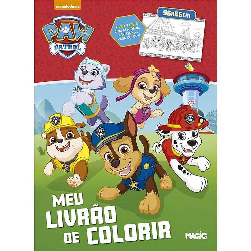 Conjunto de Artes - Patrulha Canina - Tapete Para Colorir