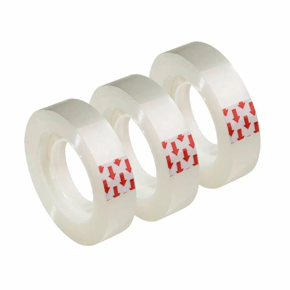 Kit 03 Fita Adesiva 12X10mm Transparente Durex BRW