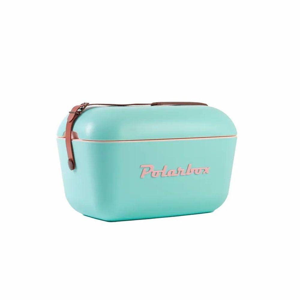 Bolsa Térmica Cooler Retrô Com Alça Em Couro 20 Litros - Polarbox