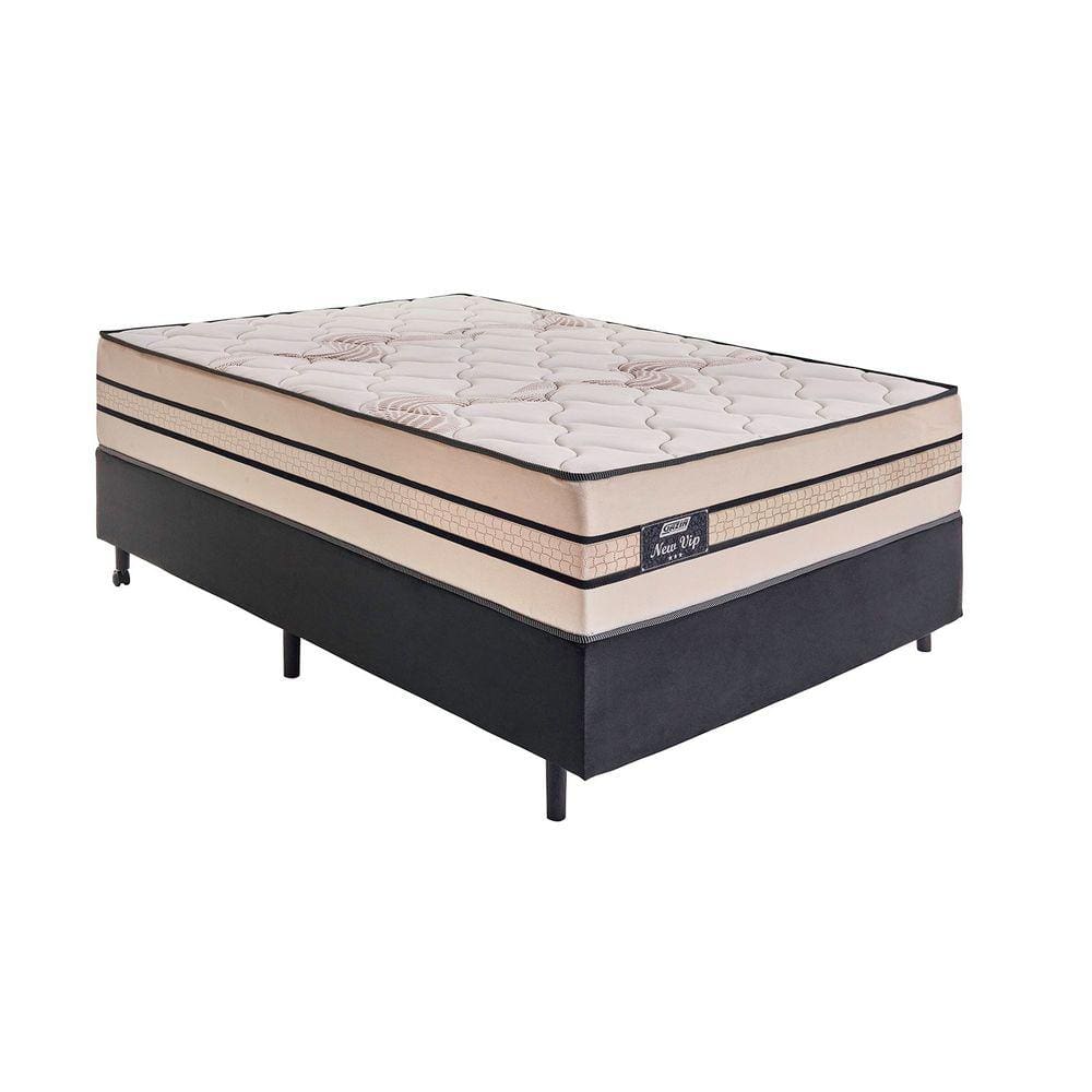 Cama Box New Vip Molas Ensacadas Queen 1,58x1,98x0,70 - Gazin