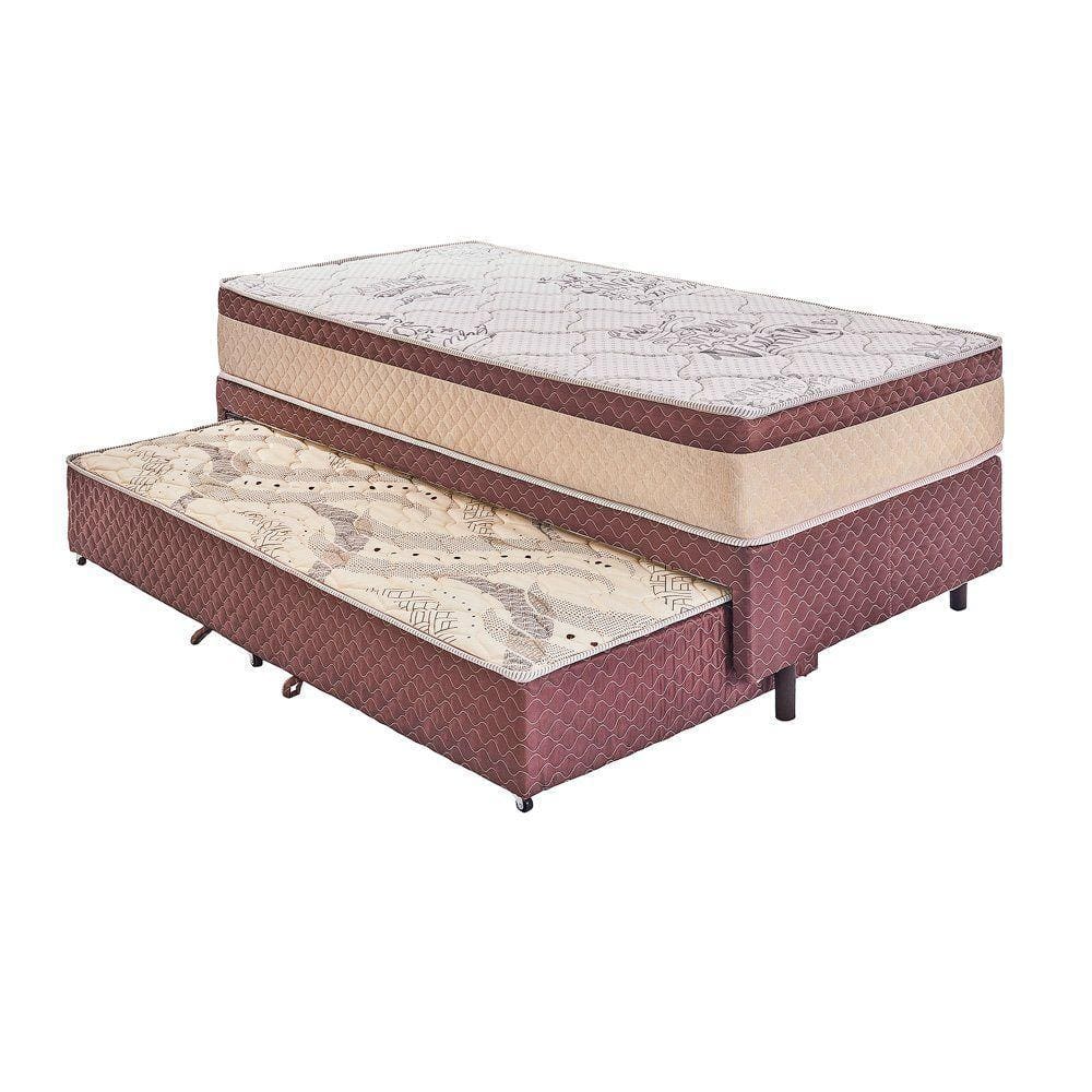 Cama Box Solteiro C/ Auxiliar Ibiza 88x188x65cm - Gazin