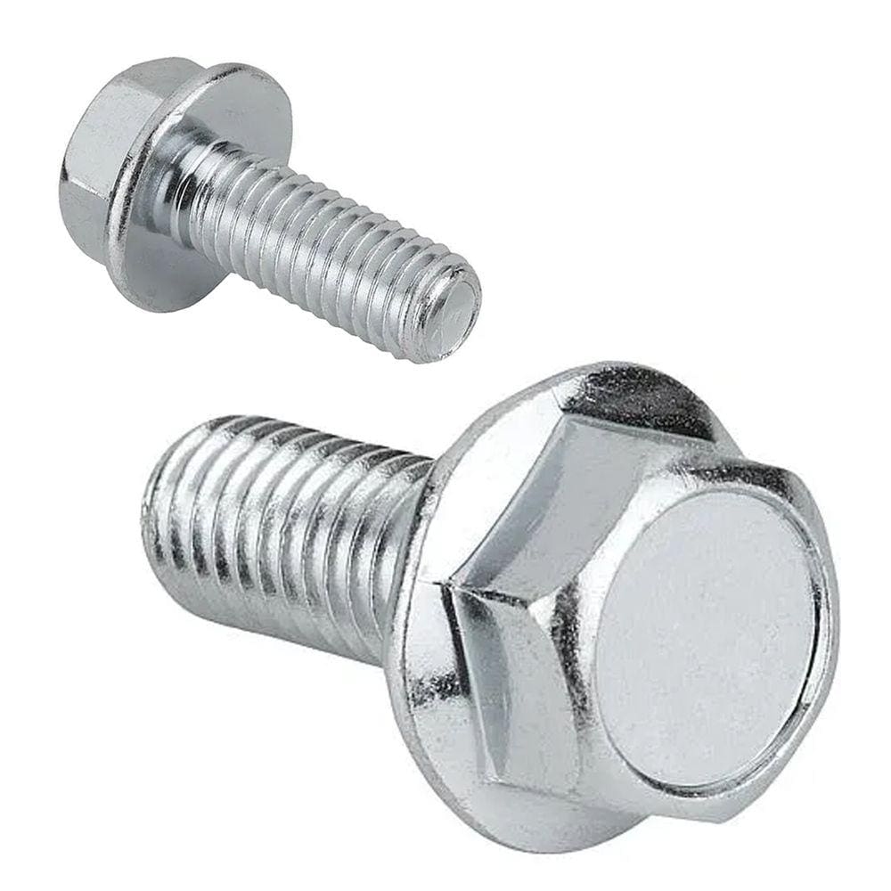 Parafuso Sextavado Flangeado Din 6921 M6 X 20 Zinco - 50Un