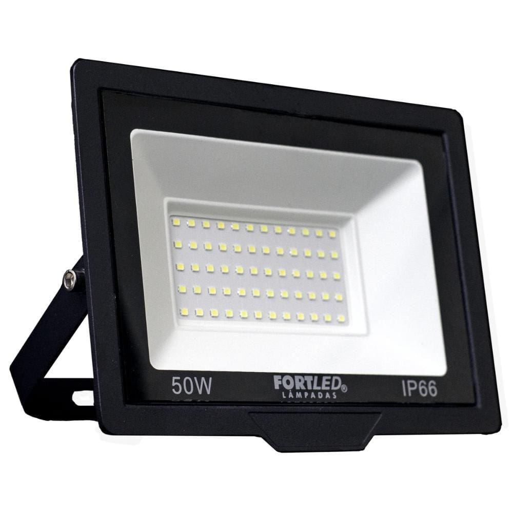 Kit 10 Refletores de Led 50W Fortled
