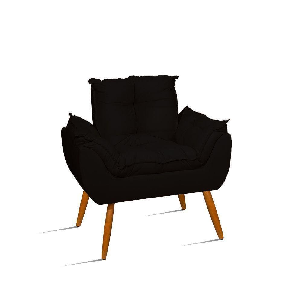 Cadeira Estofada Sala Cozinha - Jl Decor Cor:preto