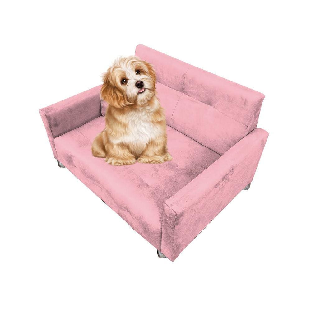 Poltrona Sofazinho Pet Caes e Gatos Porte Medio e Pequeno Bob Rosa