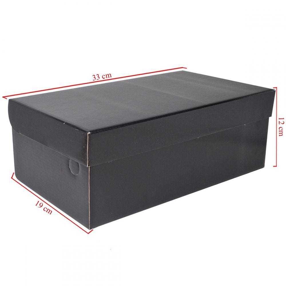 Caixa Preta Para Sapatos 33x19x12 Pacote 10 Unidades