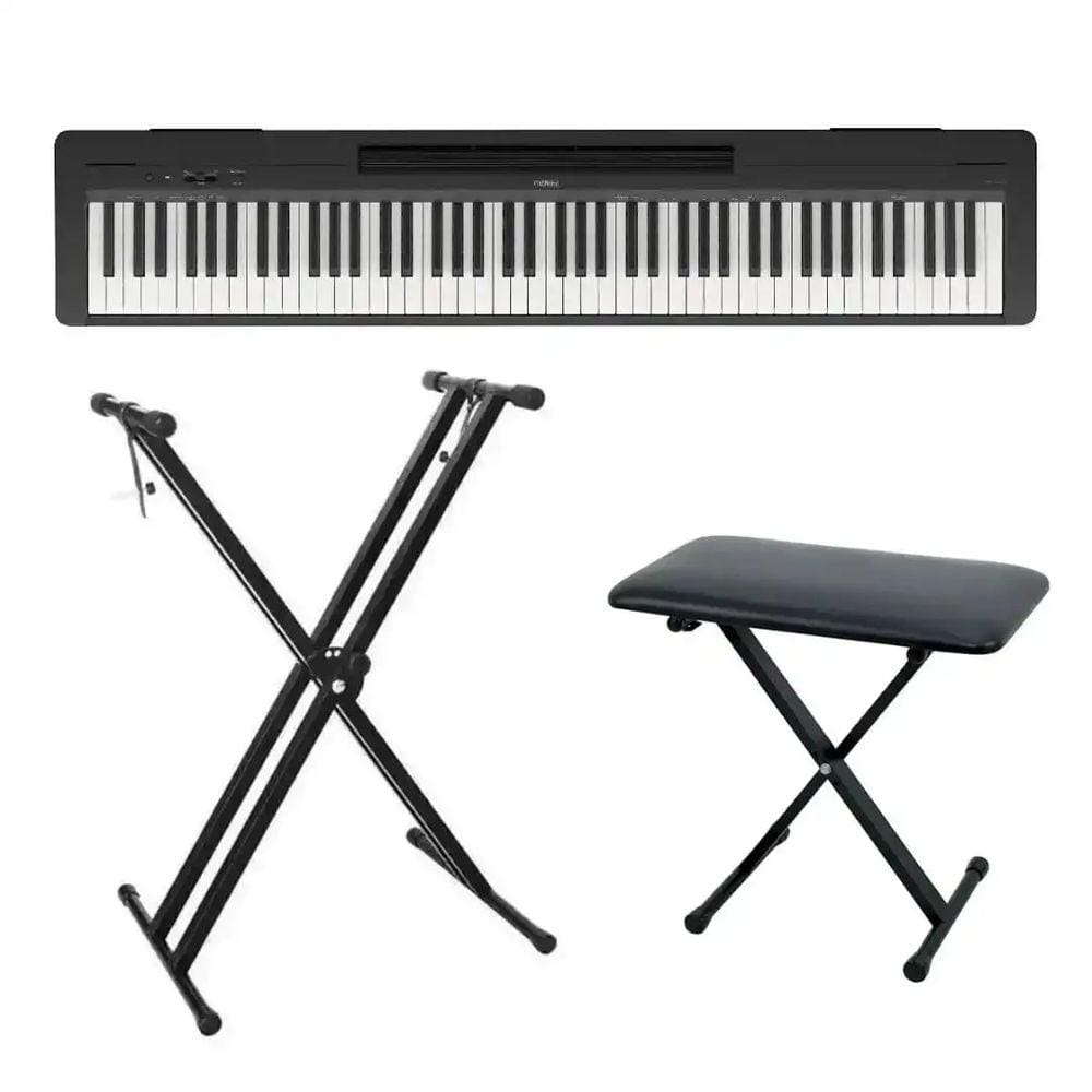 Piano Digital Yamaha P-145 - 88 Teclas GHC Toque Realista + Suporte em X + Banqueta