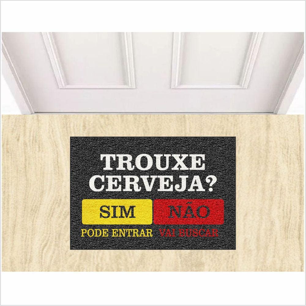 Tapete Para Porta Divertido, Trouxe Cerveja.