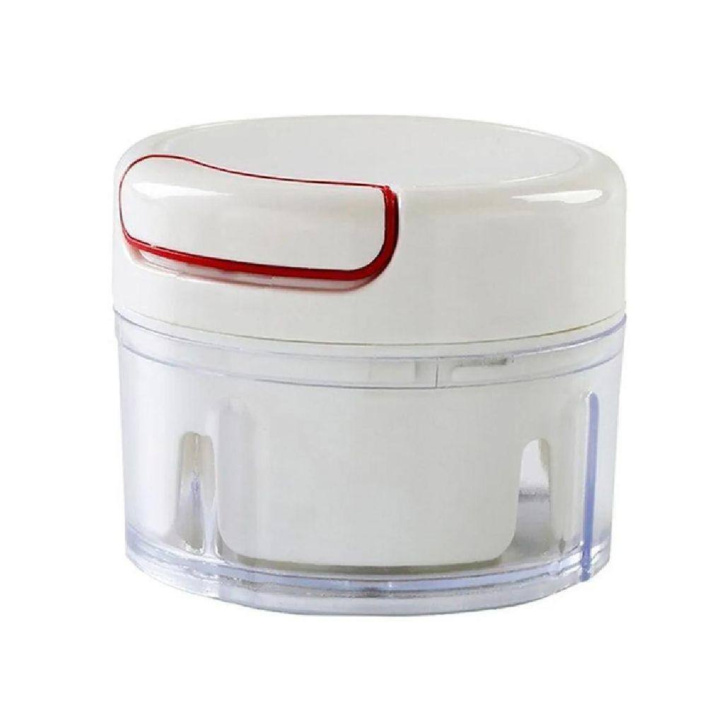 Mini Multiprocessador Triturador Manual 2 Lâminas Inox Alho