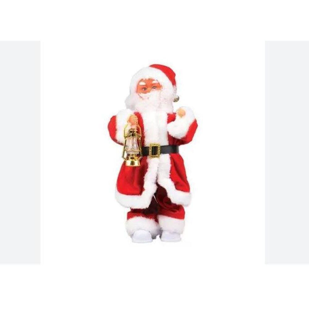 Papai Noel Musical Com Lamparina - Art Christmas