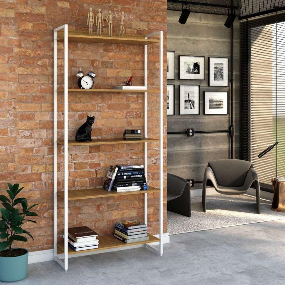 estante studio  e branca 80x187 cm